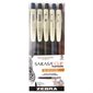 Zebra Sarasa Clip Vintage Retractable Gel Ink Pens dark colours