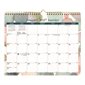 Monthly Wall Calendar Flowers (2026) black