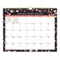 Calendrier mural mensuel fleurs (2026) noir