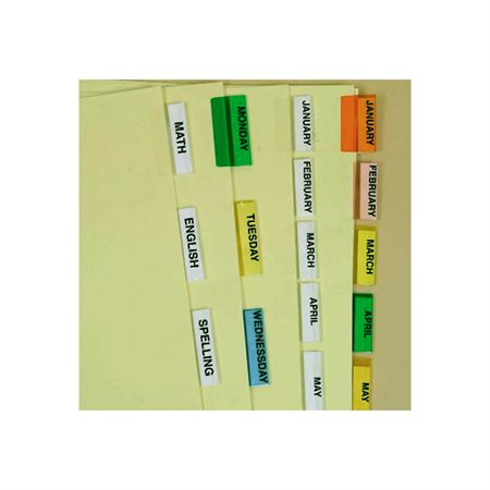 5 INDEX DIVID.CLEAR TABS 8.5X11PO (5)