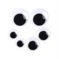 WIGGLE EYES BLACK AND WHITE ASSORT. (100)