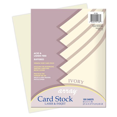 CARD STOCK CLASSIC IVORY 8.5" X 11" (100)