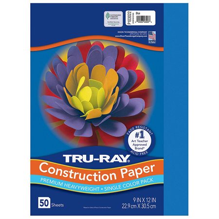 PACON CONS.PAPER 9X12 BLUE (50)