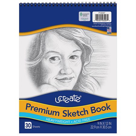 COIL SKETCH BOOK TRUE RITE 9"X12"