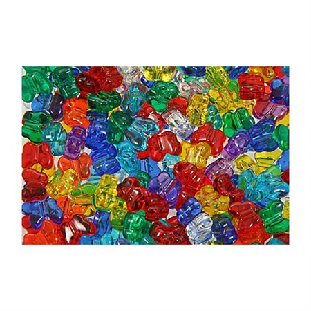 BUTTERFLY PONY BEADS ASSO.COL.13MM (500)