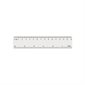 RULER PLASTIC METRIC&IMPER.CLR 15CM