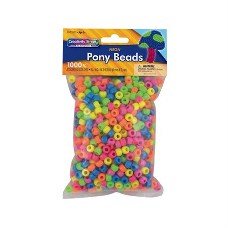 3553 PONY BEADS BRIGHT HUES (1000)