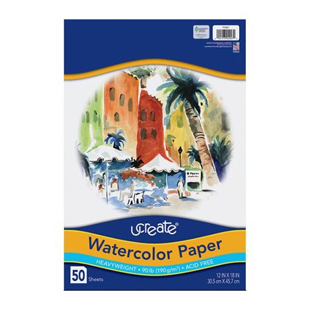 WATERCOLOR PAPER12X1850SH (50)