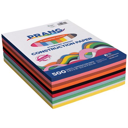 10 COLOUR ASSORTED PACK9" X 12" (500)