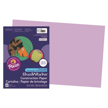 LILAC CONSTRUCTION PAPER12" X 18" (50)