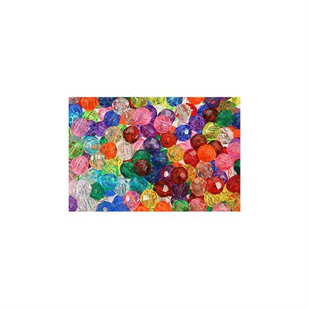 FACET BEADS #711V ASS.COL.10MM (450)