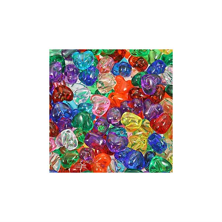HEART PONYBEADS #752V 12MMX10MM (500)