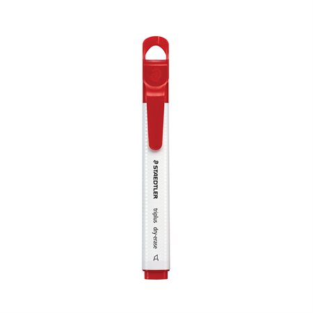 TRIPLUS DRY ERASE MARKER REDCHISEL (10)