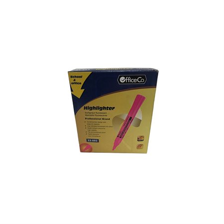 HIGHLIGHTER PINKCHISEL TIP (12)
