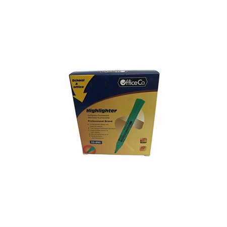 HIGHLIGHTER GREENCHISEL TIP (12)