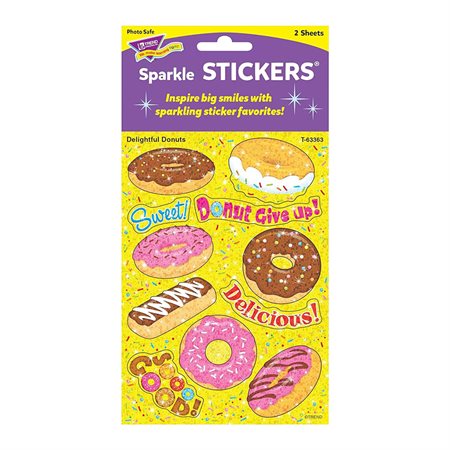 SPARKLY STICKER DELIGHTFUL DONUTS