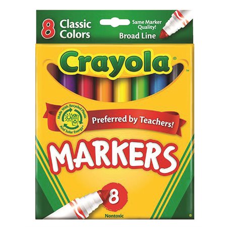 MARKER CRAYOLA BROAD TIP (8)
