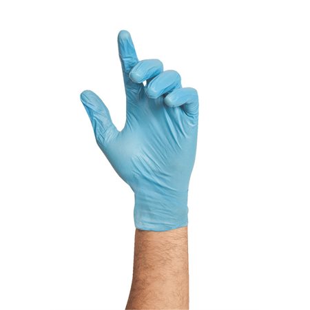 NITRILE BLUE GLOVES LARGE (100)