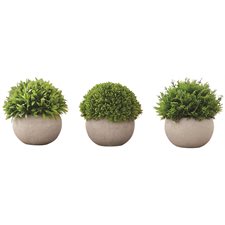 PLANTE ART.GAZON POT GRIS 3"