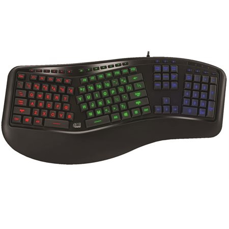Color Illuminated Ergonomic Keyboard