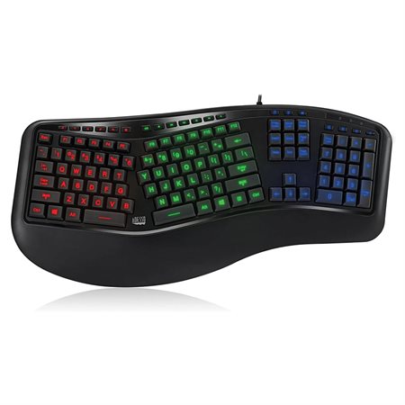 Color Illuminated Ergonomic Keyboard