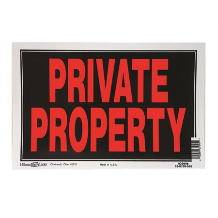 PANNEAU PRIVATE PROPERTY 8X12