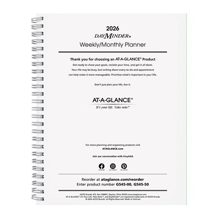 PLANNER REFILL G545 2026