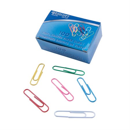 PAPER CLIPS VINYL 50MM ASS