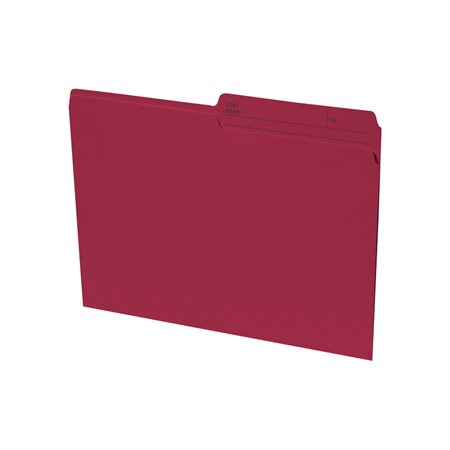 FOLDER LETTER REVERS BURGUNDY
