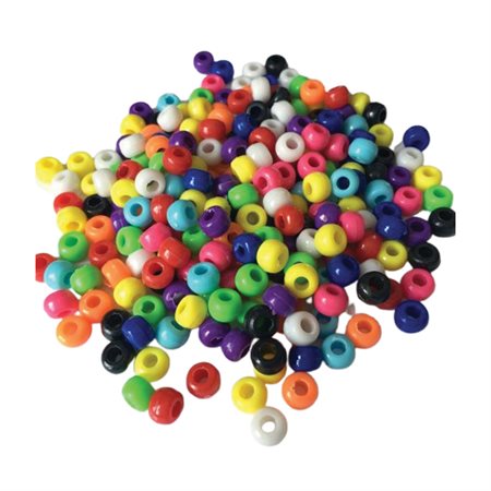 BEADS PONY 6X9MM AST