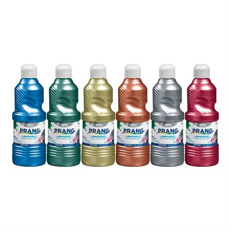 TEMPERA PAINT METALLIC 6CLR