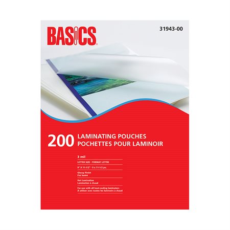 LAMINATING POUCH LTR3MIL