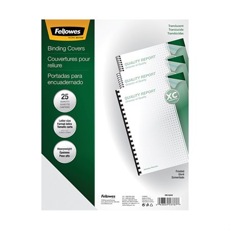 COUVER RELIURE FROSTED 25PCS