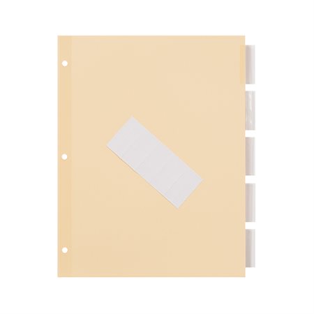 Insertable Indexes Clear 5 Tabs