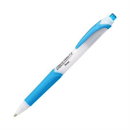 GlideWrite Retractable Ball Point Pens Bold Point Sky
