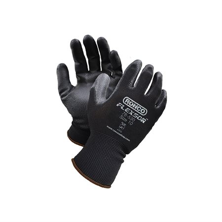 Flexsor™ Polyurethane Palm Coated Gloves X-Large Black on Black
