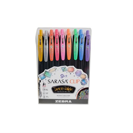 Sarasa® Clip Decoshine Retractable Gel Pens 0.5 mm
