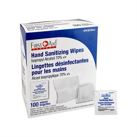 LINGETTES DESINF ALCOOL 70%