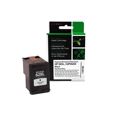 Remanufactured Inkjet Cartridge (Alternative to HP 62XL)