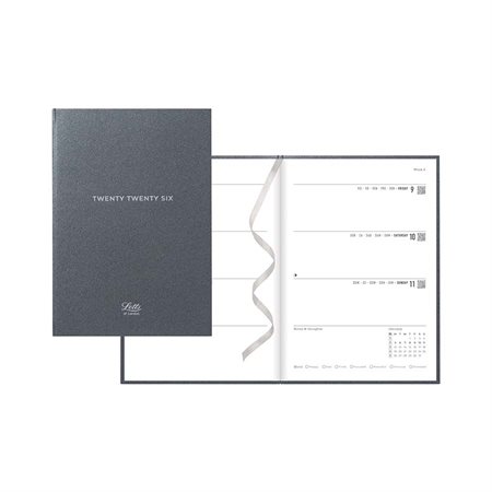 Titanium Weekly Planners Hard Metallic Cover