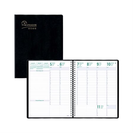 PLANNER WEEKLY 6DAY 11X8.5 BK