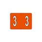 LABELS NUMERIC 3 ORANGE