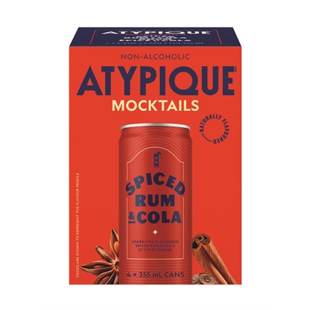 Boisson pétillante rhum épicé & cola