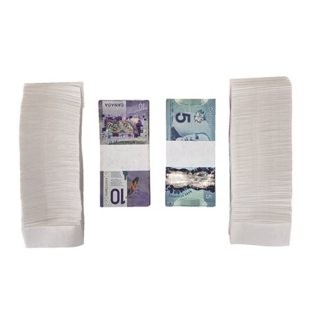 Bandes de billets pré-collées