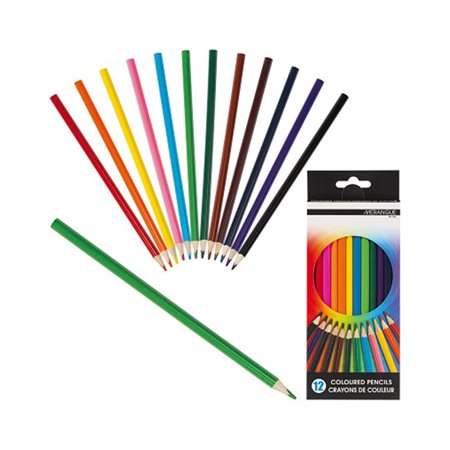 PENCILS COLOURED 12PK RED