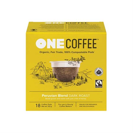 COFFEE K-CUP ONE COFFEE PERU