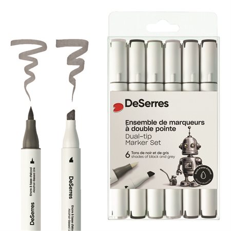 Ensemble de marqueurs à l'alcool