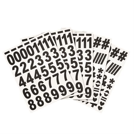 Pre-Cut Numbers and Symbols