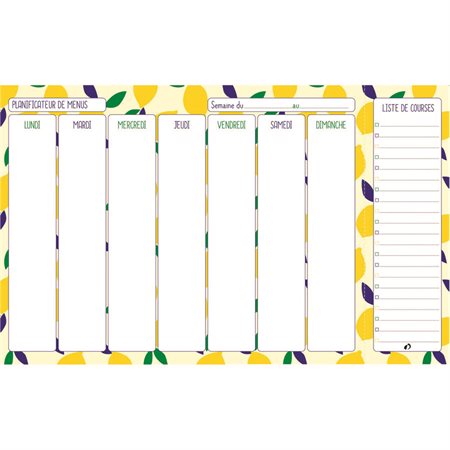 Magnetic Menu Planner