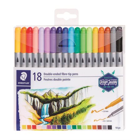 FIBRE-TIP PENS TWO TIPS
